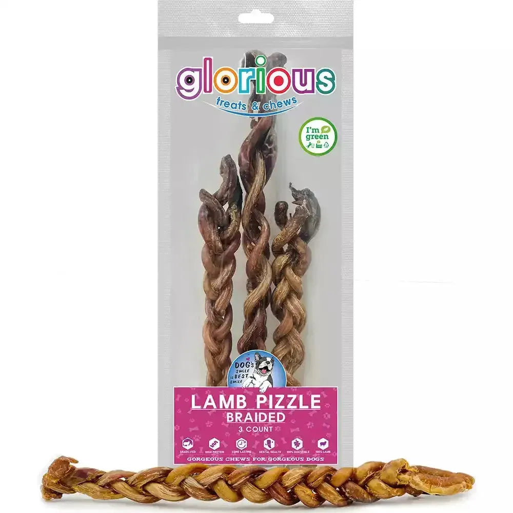 Indulge your pet with Lamb Pizzle Sticks, a tasty, nutrient-rich snack that supports dental health and provides long-lasting enjoyment for all dogs.