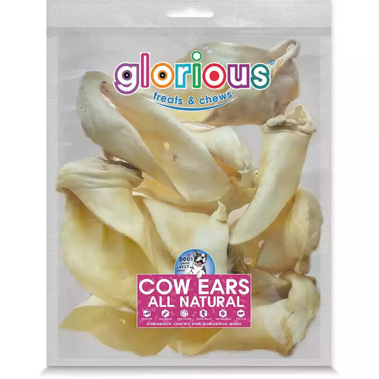 High-protein, low-fat Cow Ears for Dogs! Natural dental health tool, suitable for all sizes, with no artificial ingredients. A delightful, healthy chew your dog will love!