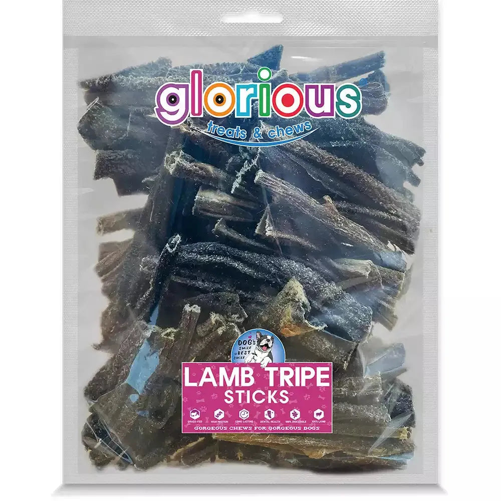 HighProtein Lamb Tripe Sticks Pure Dog Delight! Glorious Treats and