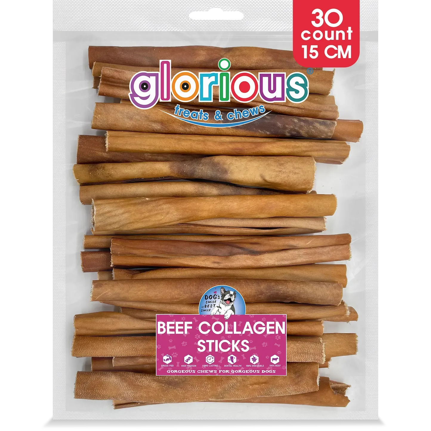 Premium Beef Collagen Chew Sticks for Dogs