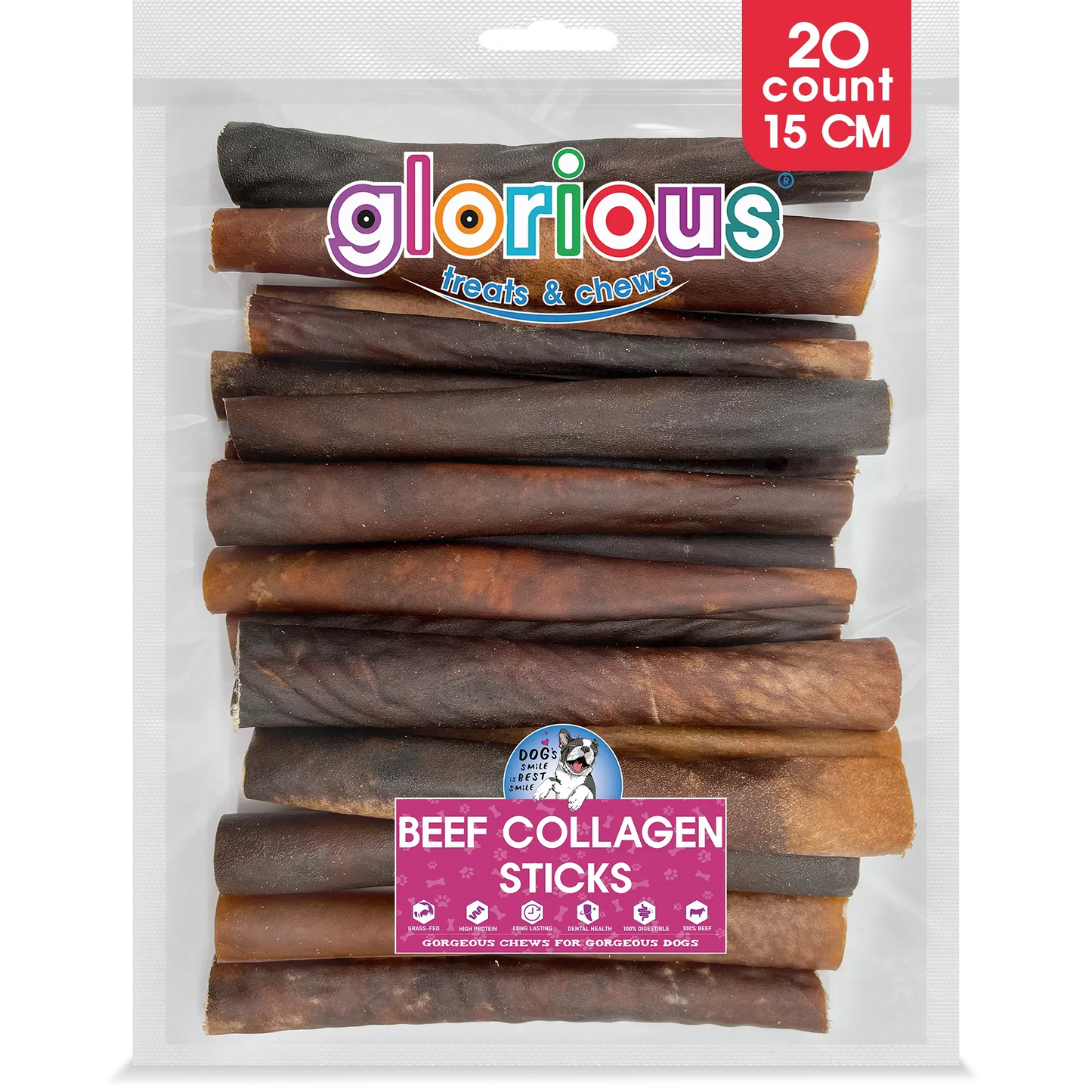 Premium Beef Collagen Chew Sticks for Dogs