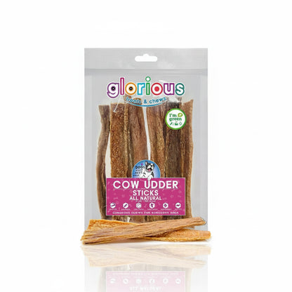 Discover the nutritional Premium Cow Udder Dog Treats! These protein-rich, low-fat treats are perfect for training and improving dental health, suitable for all dog breeds and ages, and free from artificial additives.