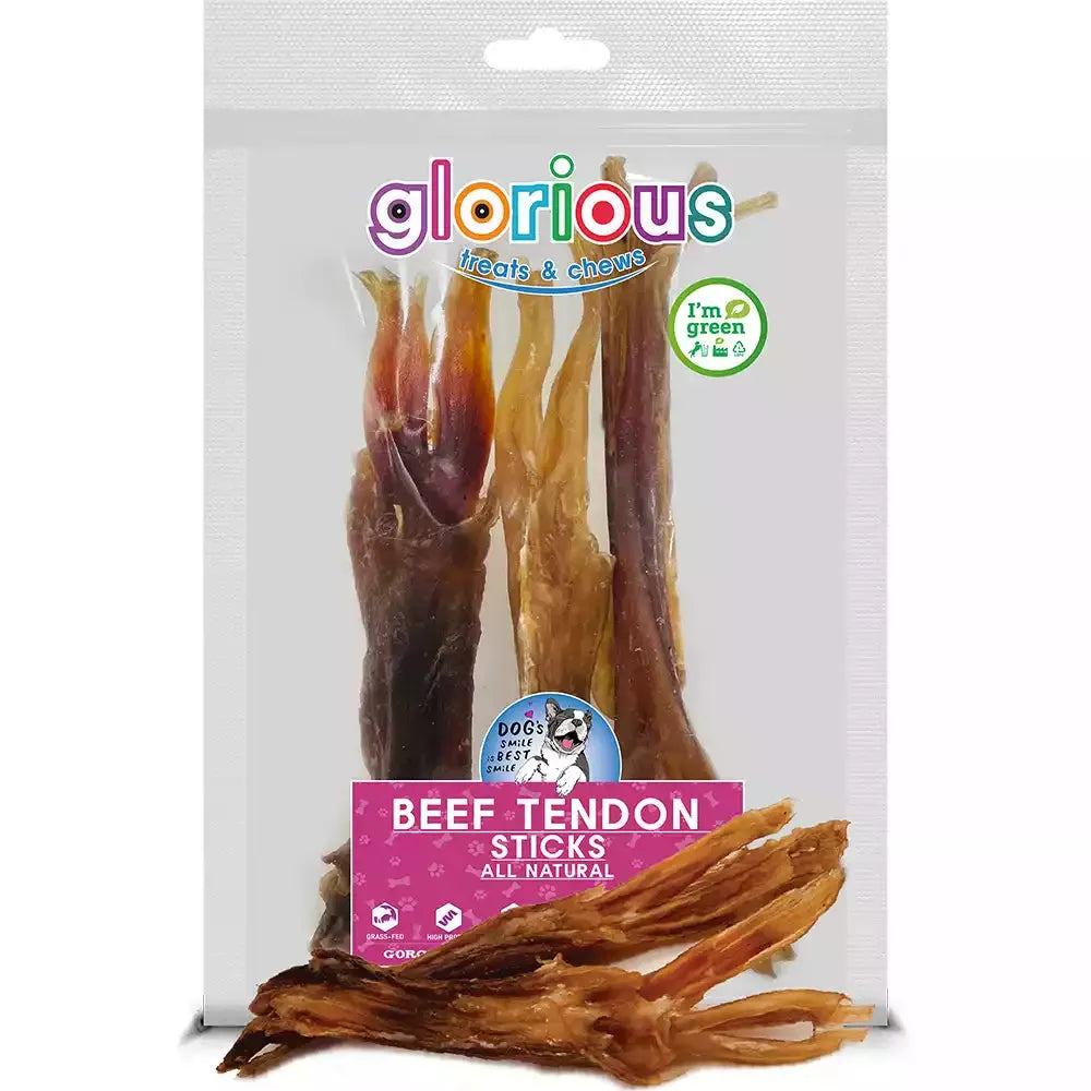 Explore Premium Beef Tendon Chews for Dogs! A delicious, low-fat, and 100% natural alternative to ostrich tendons, these treats are packed with proteins and collagen, promoting health, satisfying chewing, and supporting dental health.