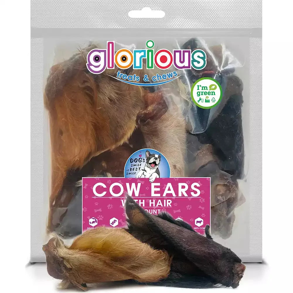 Explore our 100% Natural Hairy Cow Ears for Dogs! Long-lasting chews packed with protein, supporting dental health and optimal digestion for dogs of all ages and sizes.