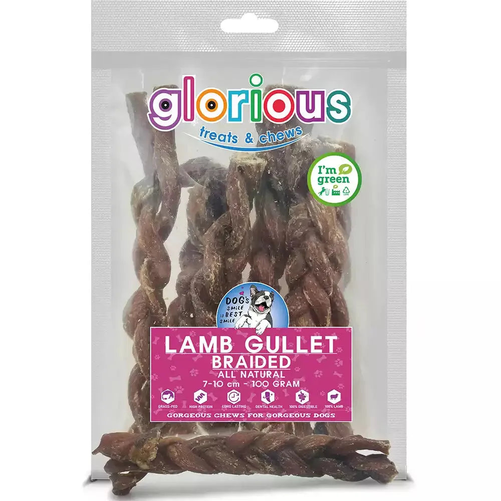 Discover our Braided Lamb Gullet Treats! High in protein and gluten-free, they're perfect for training rewards, supporting dental health, and are easily digestible, even for dogs with sensitive stomachs!