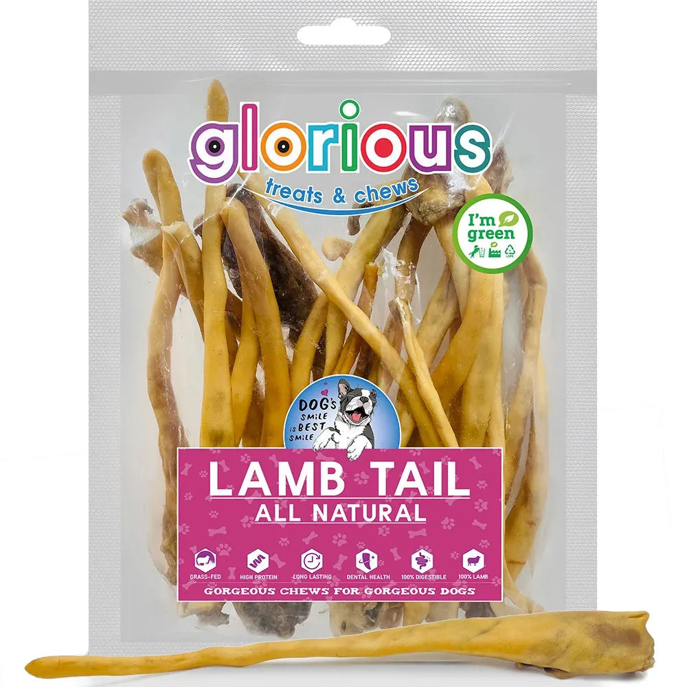 Premium Lamb Tails for dogs! Protein-rich, promoting dental health, safe with no additives. Ideal for small to medium breeds and training rewards!