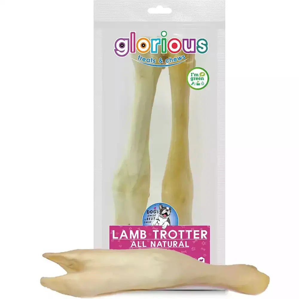 Indulge your pet with 100% Natural Lamb Trotters! Promoting dental health, rich in essential minerals, and air-dried for flavor preservation, these treats are a delight for medium to large dogs!